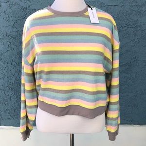 NWT Z Supply pastel striped long sleeve top or sweatshirt.